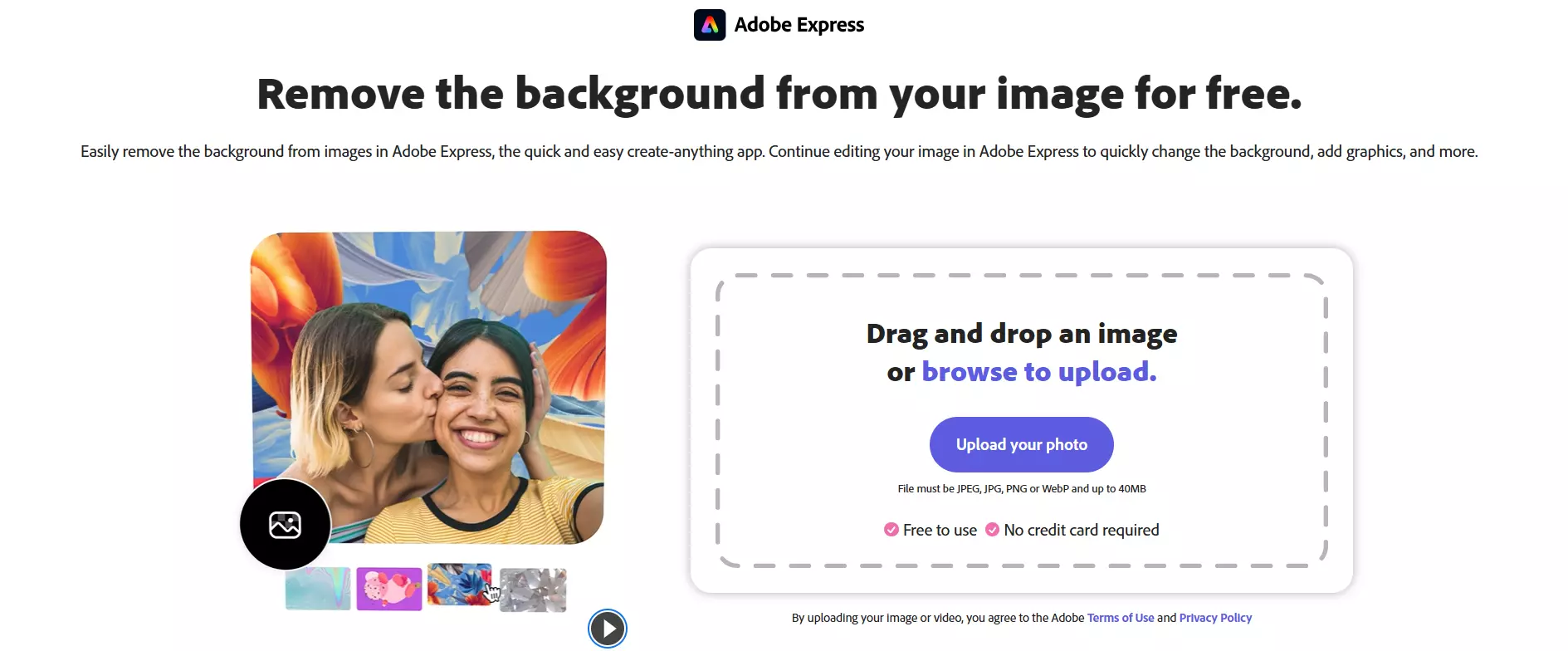 Adobe Background Remover