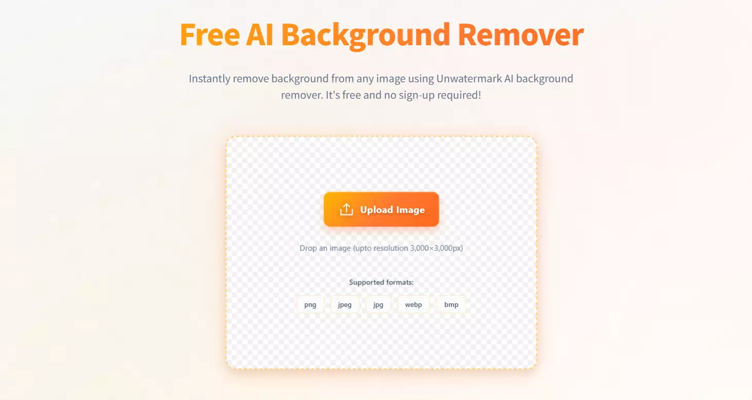 Unwatermark AI Background Remover