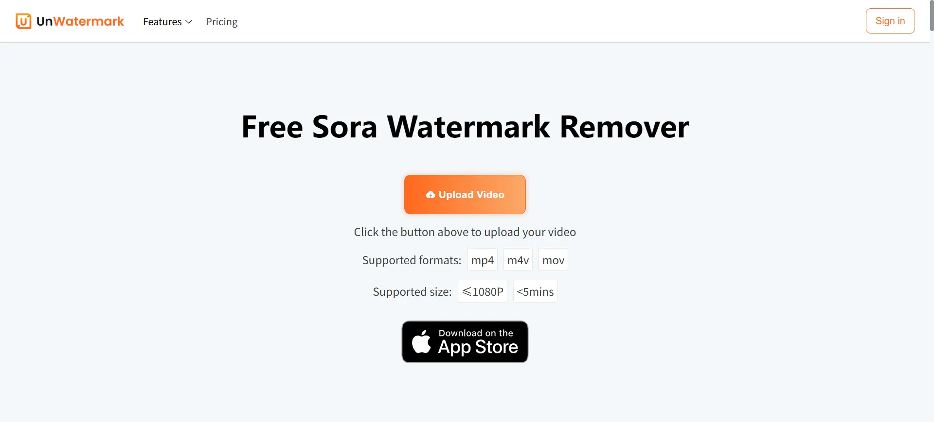 unwatermark sora watermark remover