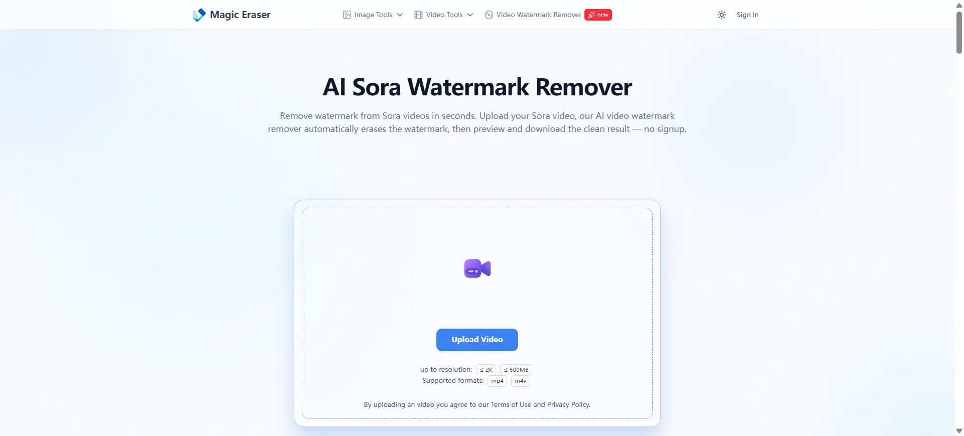 magiceraser sora watermark remover