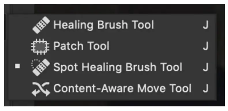 choose-spot-healing-brush-tool